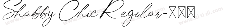 Shabby Chic Regular字体转换